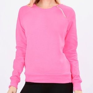 SALE💥 Neon Pink sweatshirt with zipper detail 🌸